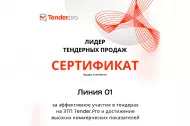 О вручении сертификата «Лидер тендерных продаж» 2025 в Нижневартовске 